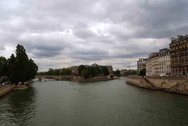 Seine řece a ostrov De La Cité (ICV) — Stock fotografie