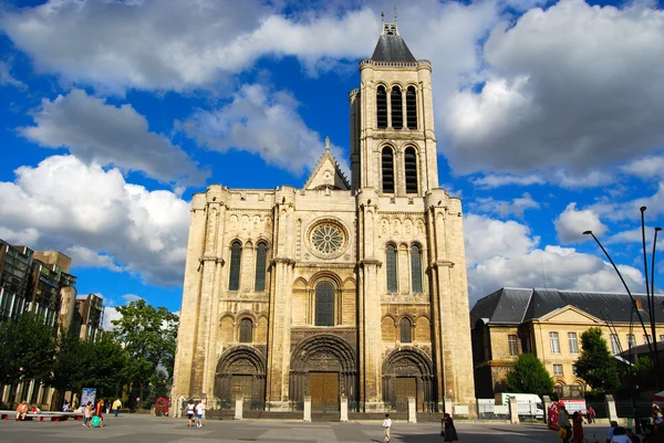 Basilica Saint Denis and Saint Denis mai — Stock Photo, Image