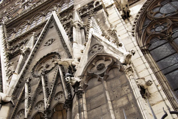Notre Dame Cathedral gargoyles — Stock Photo, Image