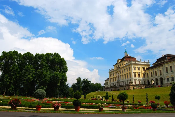 Ludwigsburg Sarayı arka bahçe — Stok fotoğraf