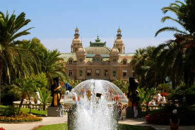 Monte Carlo casino - front view clipart