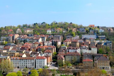 District on the hill in Stuttgart clipart