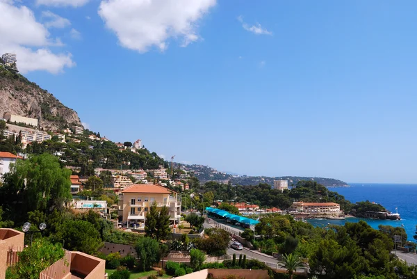 Wybrzeże Morza Śródziemnego, Monako, Francja — Zdjęcie stockowe