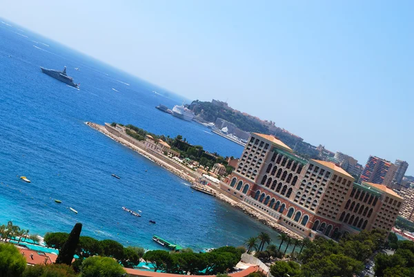 Mónaco hotel de lujo y la playa — Foto de Stock