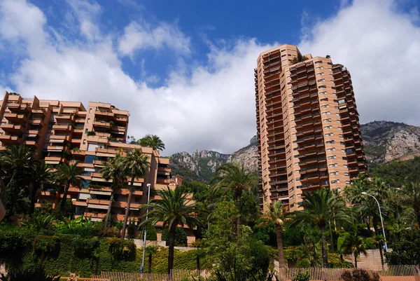 Monako obytné vysoké domy — Stock fotografie