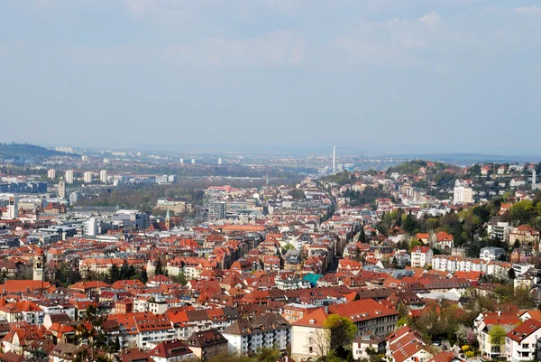 Vista panorâmica do centro da cidade de Estugarda — Fotografia de Stock