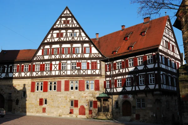 Keskiaikainen talo Stuttgart-Esslingen — kuvapankkivalokuva