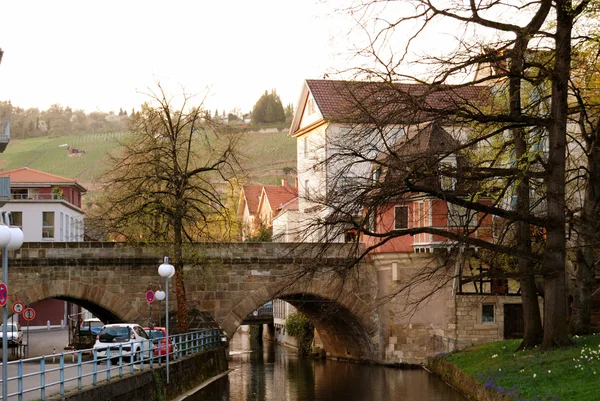Ponte nel centro storico di Stoccarda-Esslingen — Foto Stock