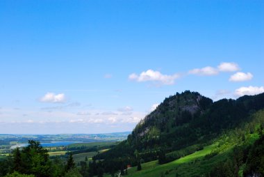 View from Neuschwanstein castle clipart