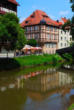 Calm cityscape in Bamberg clipart