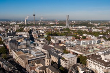 Cologne cityscape from Cologne cathedral clipart