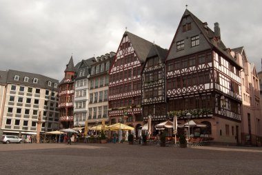 Medieval buildings in Frankfurt clipart