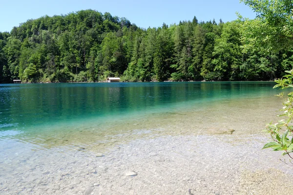 Quiet mountain lake, Alps — Stock Photo, Image