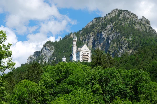 Neuschwanstein-kastély-Alpokban — Stock Fotó