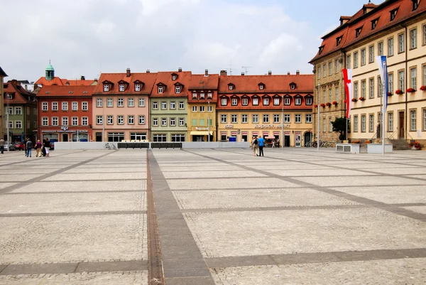 Pequeña plaza en Bamberg, Baviera — Foto de Stock