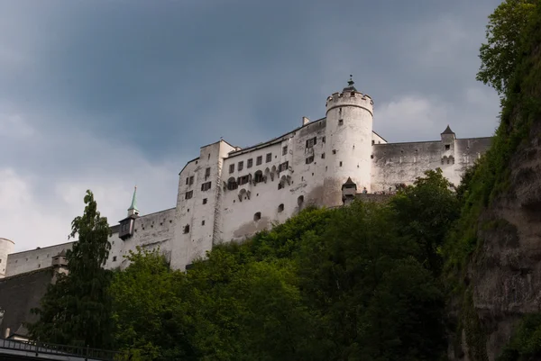 Fort na wzgórzu, salzburg — Zdjęcie stockowe