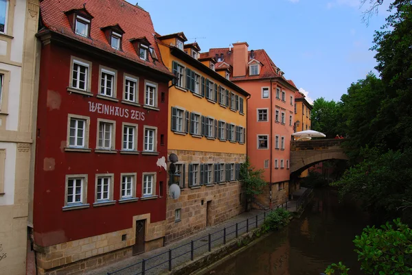 Calle del casco antiguo de Bamberg — Foto de Stock