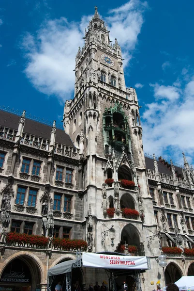 慕尼黑市政厅主塔 — 图库照片