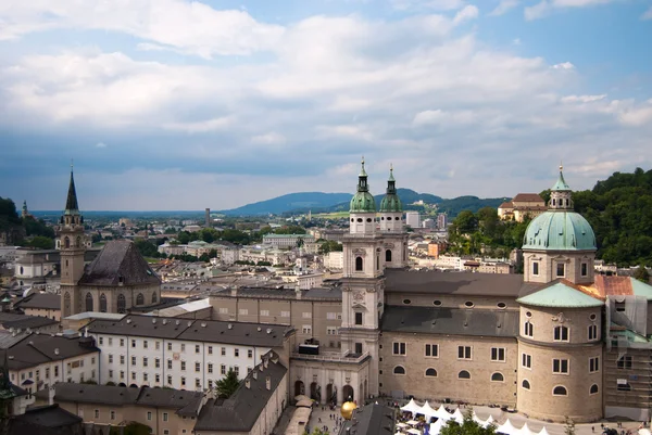 Salzburg panoramik cityscape — Stok fotoğraf