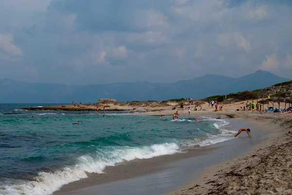 Bedeckter Strand von Mallorca — Stockfoto