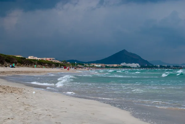 Panoramic view of Majorca beach — Stock Photo, Image