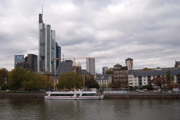 Frankfurt am main bankacılık bölgesine — Stok fotoğraf