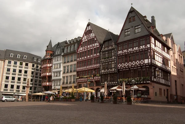 Középkori épületek Frankfurtban — Stock Fotó