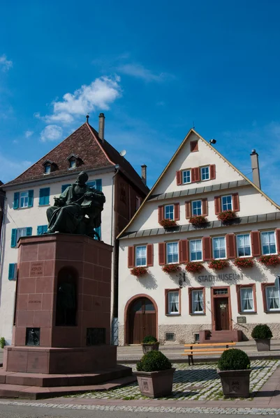 Johannes Kepler memorial and Stuttgart — Stock Photo, Image