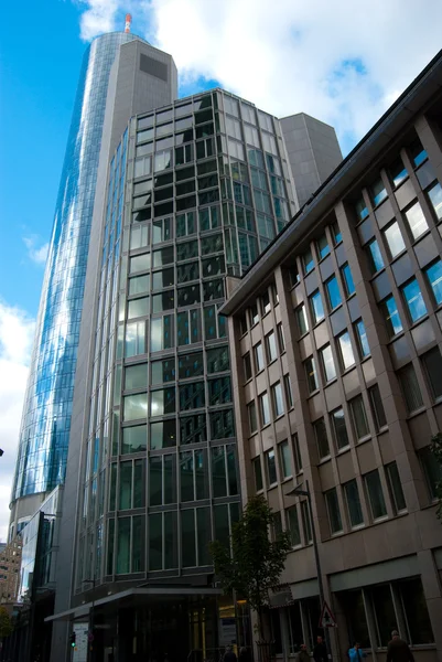 銀行地区高層ビル、フランクフルト — ストック写真