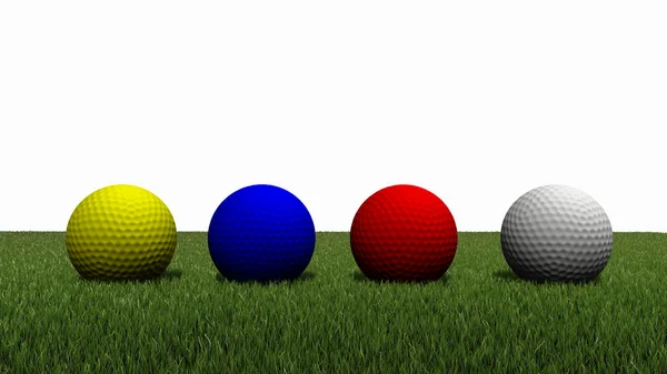 stock image Golf ball on grass