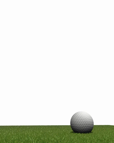 Balle de golf sur herbe — Photo