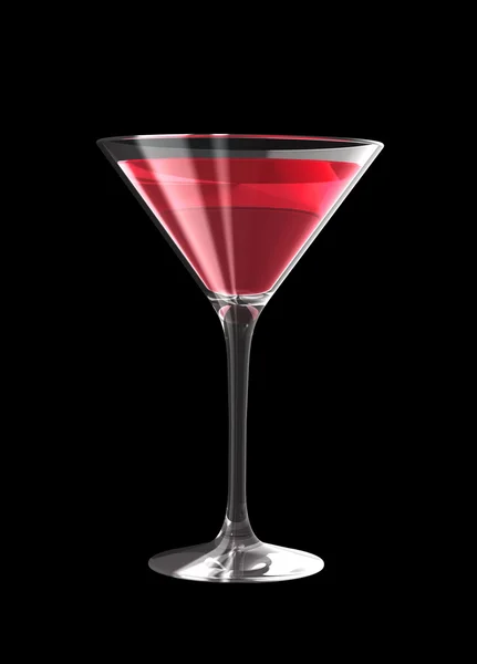 3D cocktailglas — Stockfoto