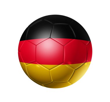 Soccer football ball with Germany flag clipart