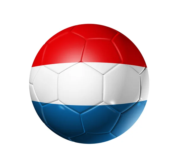 Fotbalový míč fotbal s Nizozemsko fl — Stock fotografie