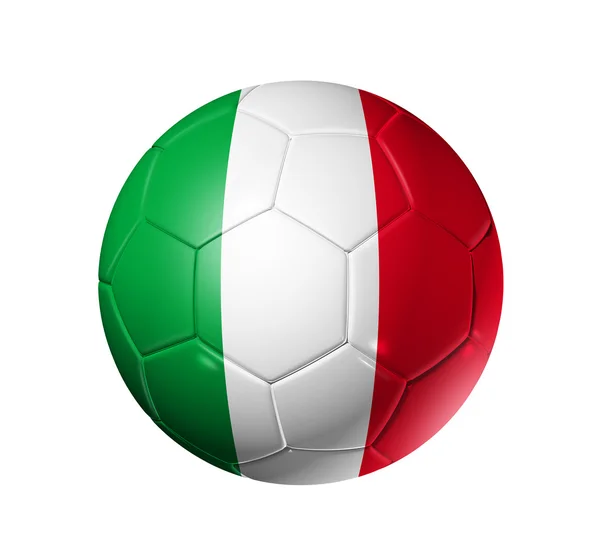 Futbol futbol topuyla İtalya bayrağı — Stok fotoğraf