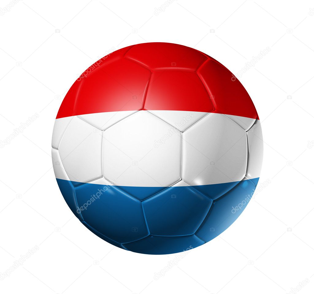 Soccer football ball with Netherlands fl