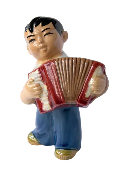 Jogador de acordeão chinês — Fotografia de Stock