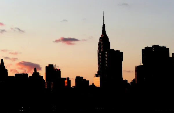 Manhattan ao pôr do sol — Fotografia de Stock