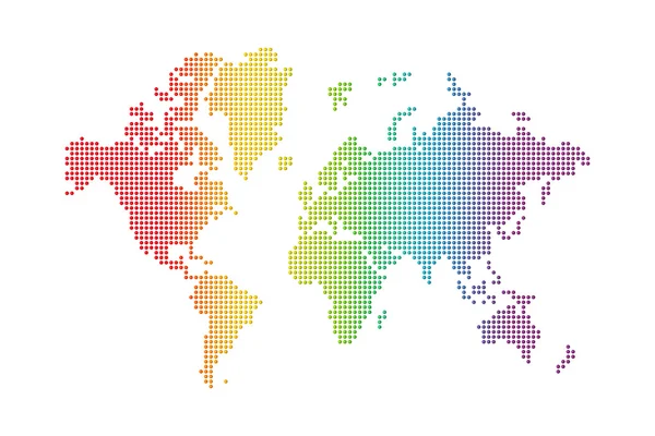 stock image Rainbow world map
