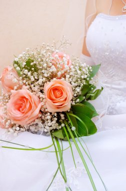 Wedding Rose bouquet clipart