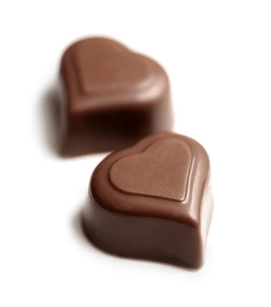 Serduszka czekoladowe — Zdjęcie stockowe