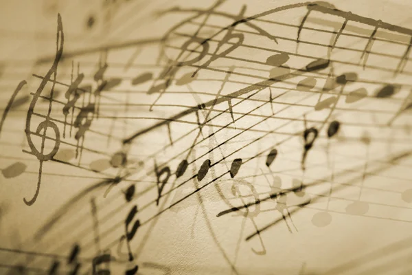 Musical notation background — Stock Photo, Image
