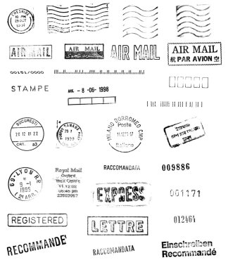 International mail clipart