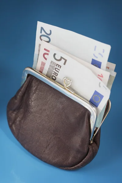 Euro purse — Stock Photo, Image