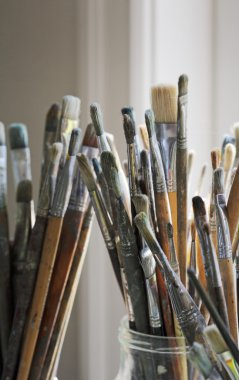 Artist's brushes clipart