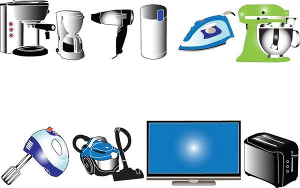 stock vector Home appliances collection