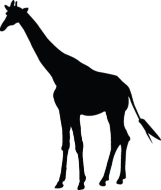 Giraffe silhouette clipart