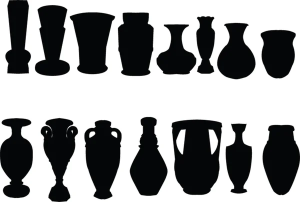Vases collection — Stock Vector