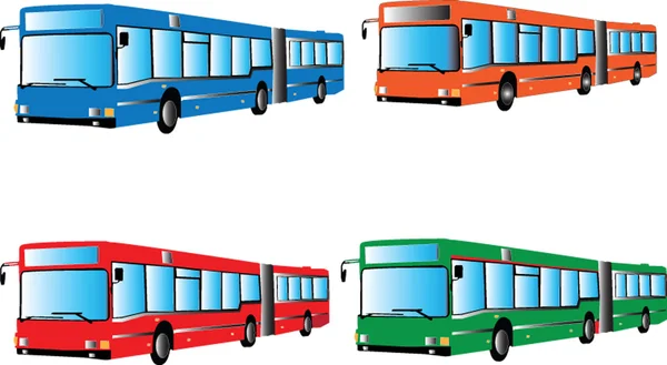 Autobus silhouet — Stockvector