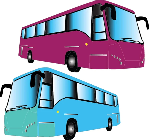 Autobus silhouet — Stockvector